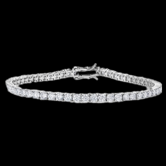 6.0ct Diamond Tennis Bracelet Women Moissanite 925 Gift Anniversary Mothers Day - Picture 1 of 6